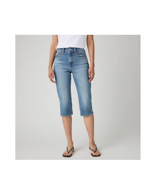 Levi's Blue Wedgie Capri Jeans