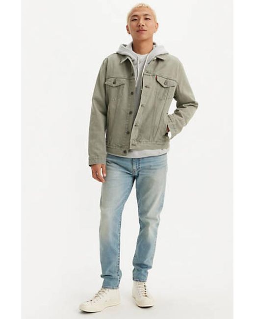 Levi's Green 512 Slim Taper Selvedge Jeans for men