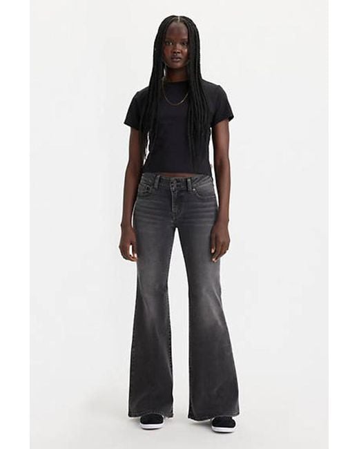 Levi's Black Superlow Flare Jeans