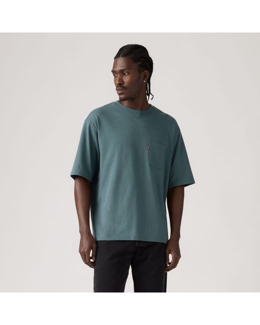 Half Sleeve Pocket Tee Levi's de hombre de color Green