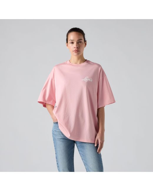 Graphic Short Stack Tee Levi's de color Pink