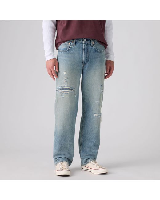 Levi's Red 568 Loose Straight Jeans for men