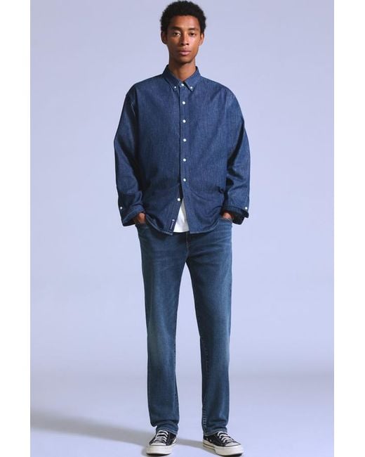 Levi's Blue 502 Taper Jeans for men