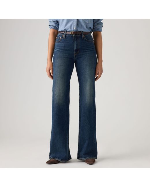 Levi's Blue Ribcage Flare Jeans