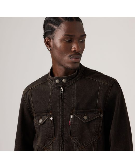 Levi's Black Twisted Moto Jacket for men