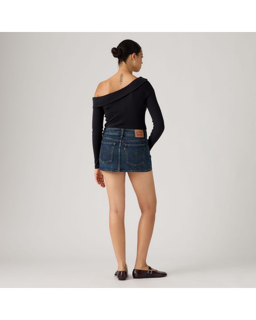 Minifalda Con Cinturón Levi's de color Black