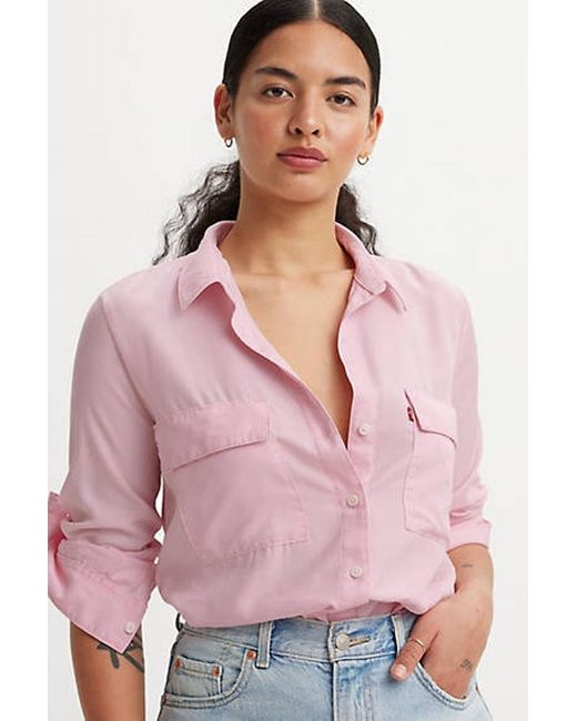 Levi's Pink Doreen Utility Shirt