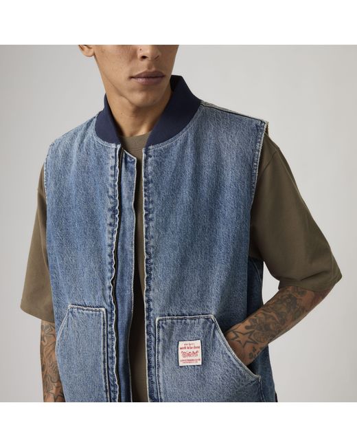 Levi's Sansome Bodywarmer in het Blue voor heren
