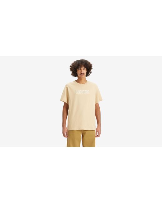 Camiseta estampada con fit holgado Levi's de hombre de color Black