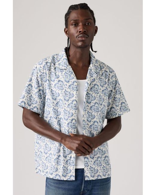 Levi's Gray Sunset Camp Standard Fit Lightweight Shirt for men