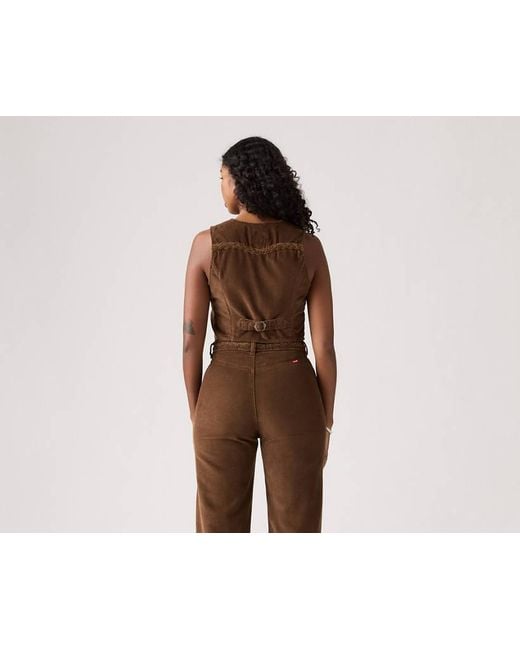 Levi's Braided Vest in het Brown