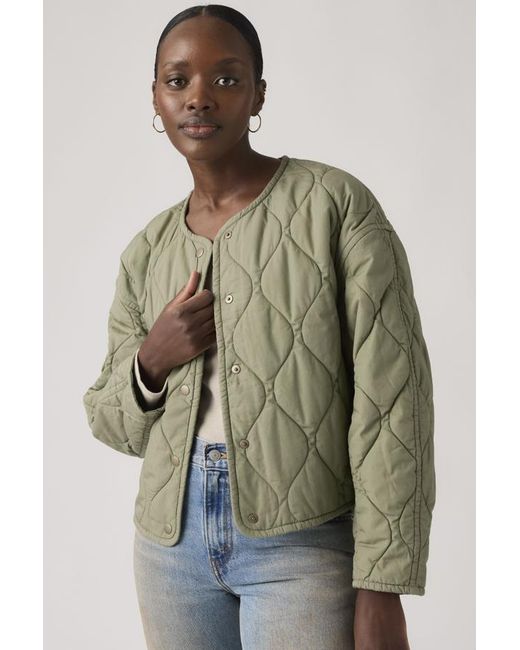 Levi's Green Josie Quilted Liner Jacket