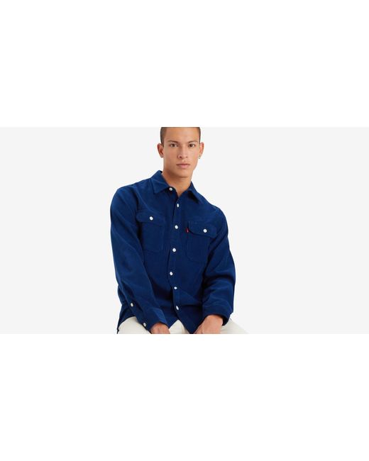 Levi's Jackson Worker Overshirt in het Blue voor heren