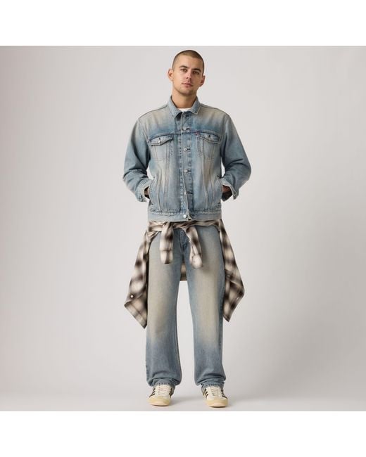 Levi's Blue 565 Loose Straight Jeans for men