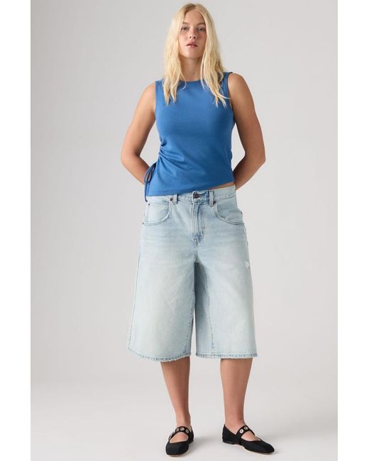 Levi's Super Baggy Jort in het Blue