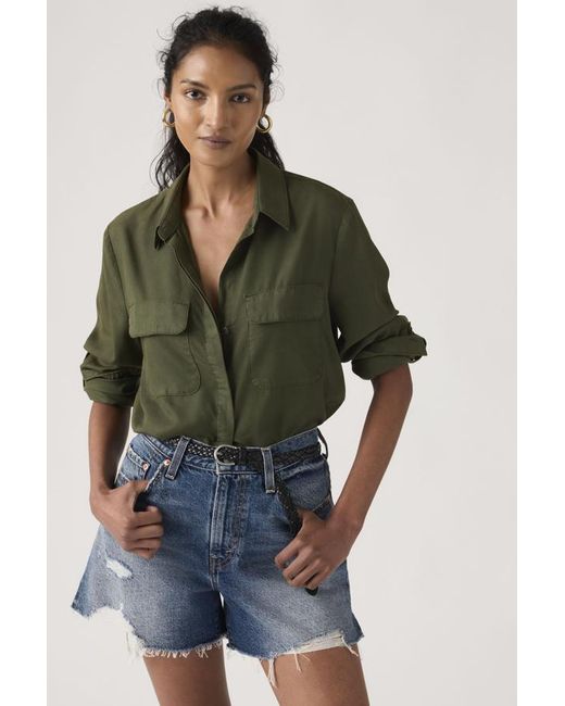 Levi's Green Elaine Utility Lightweight Shirt