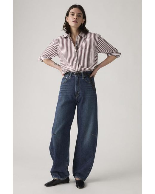 Levi's Blue Cinch Barrel Jeans