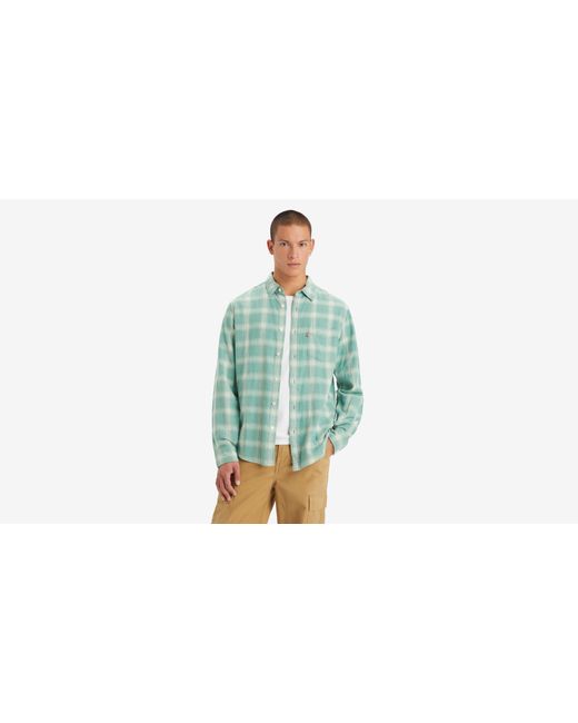 Levi's Sunset Standard Fit Overhemd Met Zak in het Green voor heren