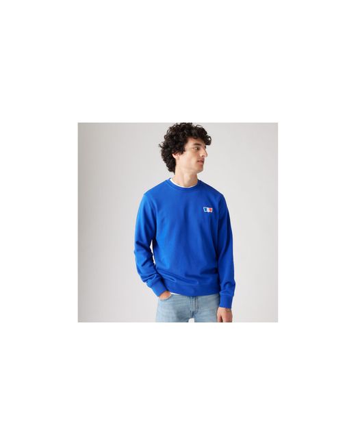 Levi's Original housemark rundhals sweatshirt in Blue für Herren