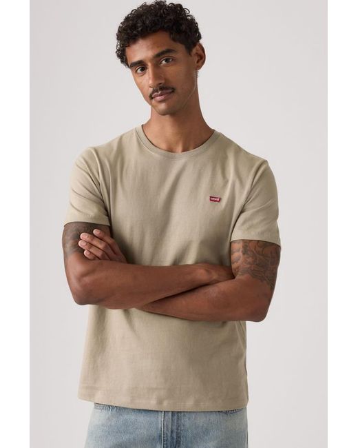 Levi's Brown Original Housemark Tee for men