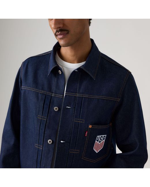 Levi's U. S. Soccer Type I Jack in het Blue voor heren