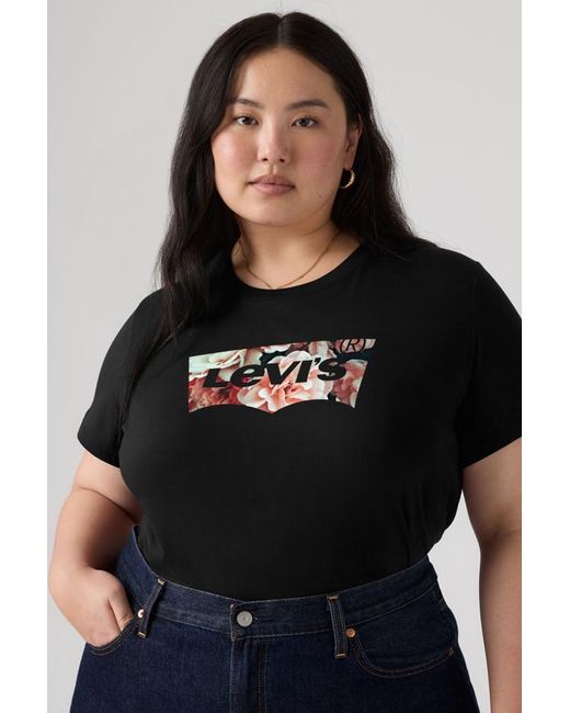 Perfect Tee (Plus Size) Levi's de color Black