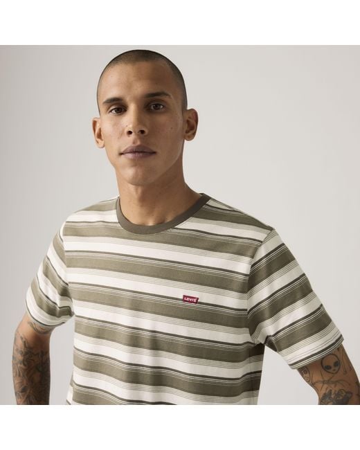 Levi's Gray Original Housemark Tee for men