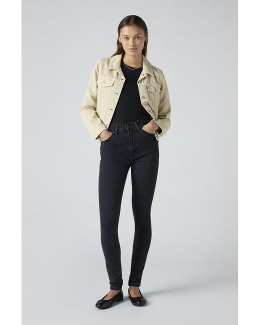 Levi's Black Retro High Skinny Jeans