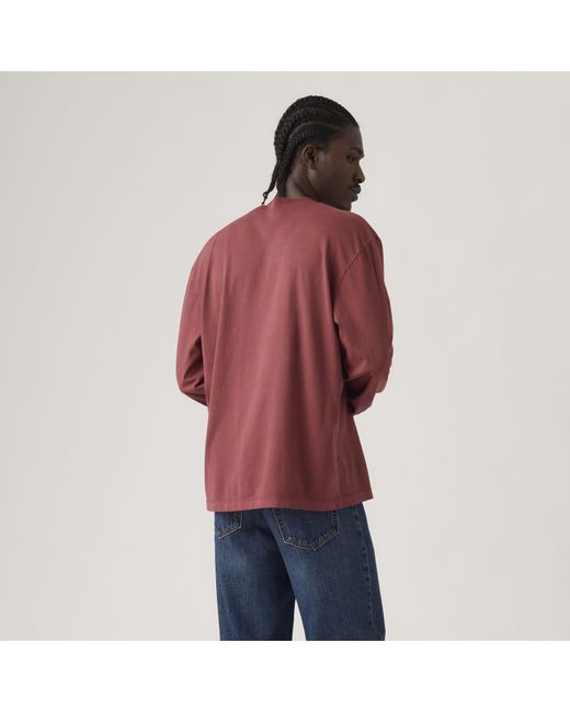 Camiseta De Manga Larga Authentic Levi's de hombre de color Red