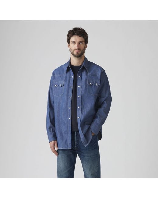 Levi's Blue Vintage Clothing Shorthorn Sawtooth Shirt for men