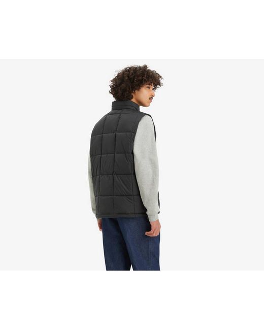 Levi's Gray Piedmont Puffer Vest for men