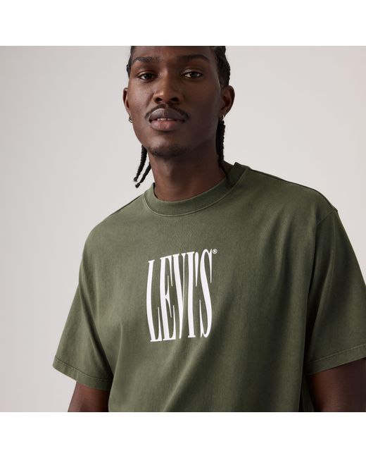 Levi's Green Graphic Vintage Fit Tee for men