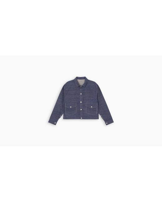 Levi's Made in japan 1879 blouse trucker jacke mit falten in Blue für Herren