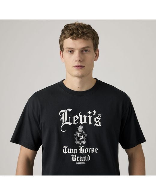 Levi's Black Graphic Boxy Tee for men