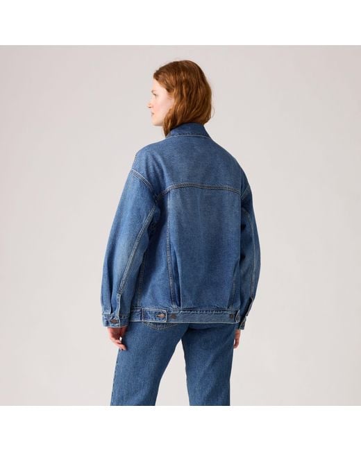 Levi's Oversized Trucker Jacket in het Blue