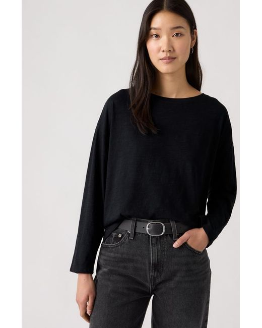 Levi's Blue Julie Slub Long Sleeve Tee