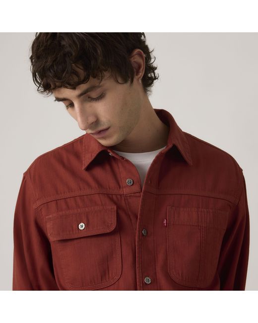 Levi's Red Auburn Worker Shirt for men