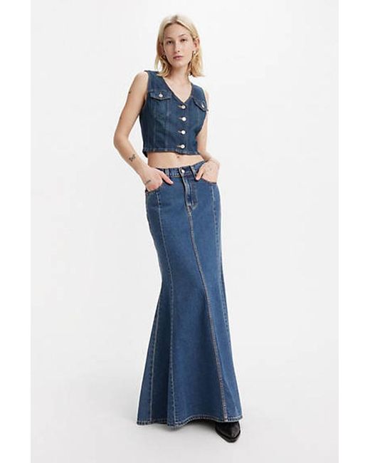 Levi's Blue Mermaid Skirt
