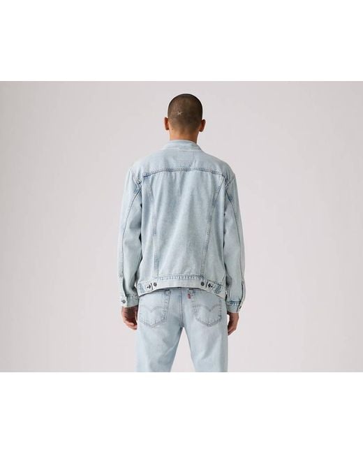 Levi's Relaxed Trucker Jacket in het Blue voor heren