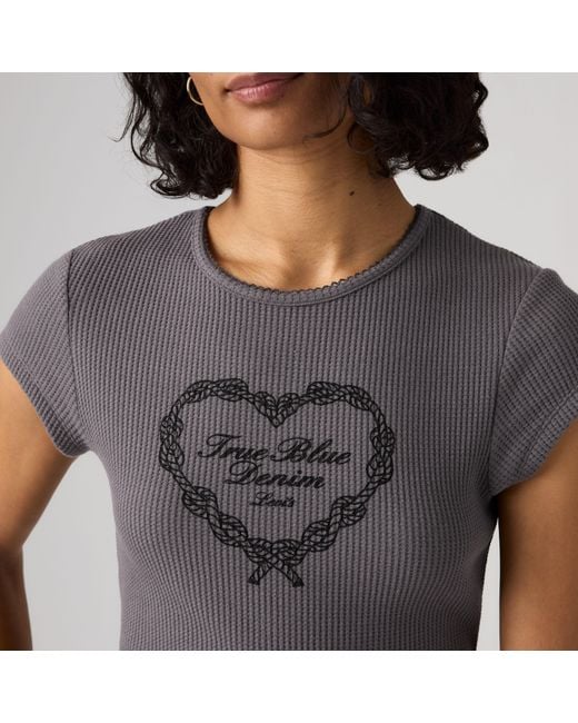 Graphic Waffle Tee Levi's de color Gray