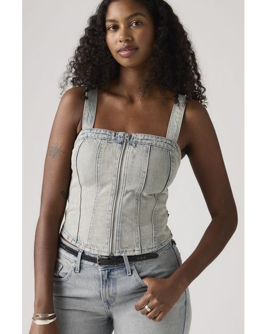 Levi's Gray Sculpted Bustier