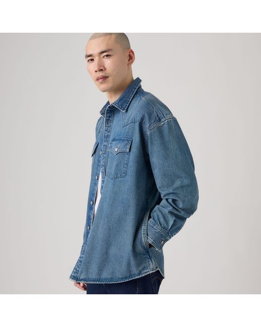 Levi's Blue Denamore Western Overshirt for men