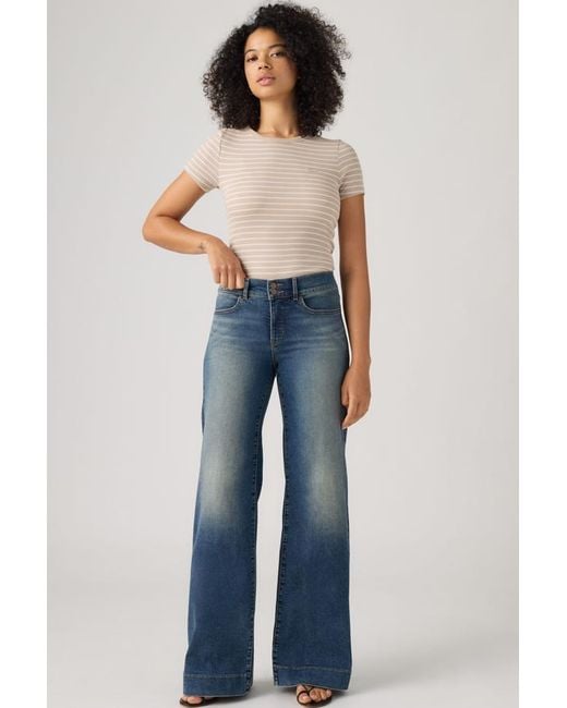 Levi's Blue 318 Tailored Wide Leg Jeans