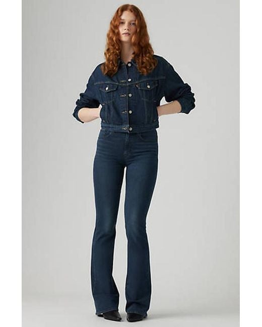 Jeans 726 Svasati A Vita Alta di Levi's in Blue