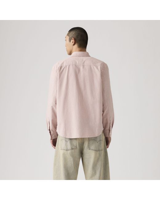 Authentic Button Down Shirt di Levi's in Pink da Uomo