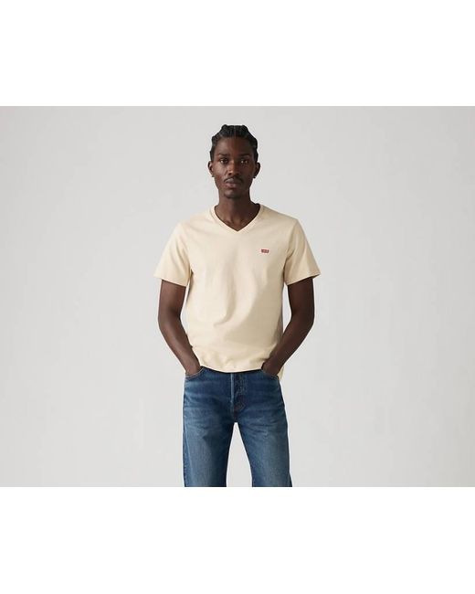 T-shirt Col V Levi's Original - 100% Coton - Logo Discret - Coupe Classique Homme