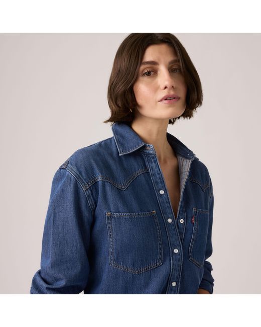 Levi's Blue Teodora Western Shirt