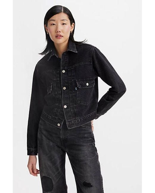 Levi's Black Japanese Denim Type Ii Trucker Jacket