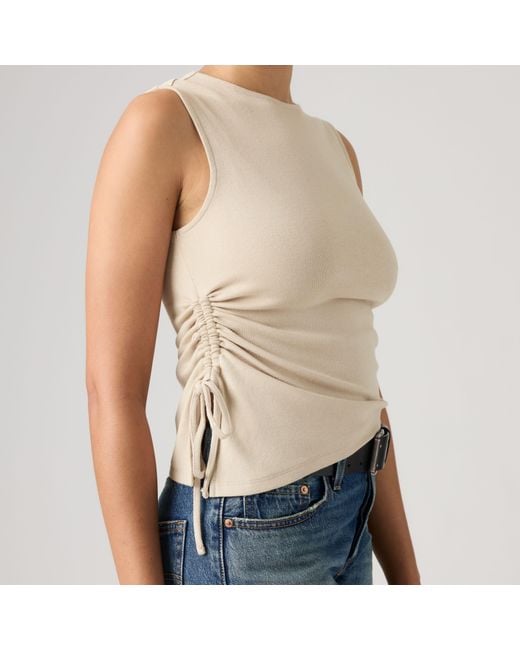 Levi's Blue Alila Asymmetrical Sleeveless Top