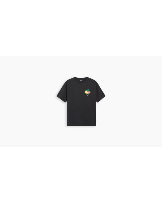 T shirt con stampa vintage fit di Levi's in Black da Uomo